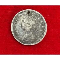 ราคา เหรียญเงินโบราณ British India 1/4 Rupee ปี 1888 (Queen Victoria Empress) (44120294969)
