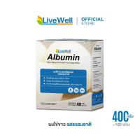 ราคา LiveWell Albumin ผงไข่ขาว รสธรรมชาติ 400 กรัม (25203435037)