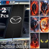 ราคา 2 ชิ้น Mazda รถหน้าต่าง B-เสาสติกเกอร์รถหน้าต่างเสากลางฟิล์มป้องกันสติกเกอร์ตกแต่งสติกเกอร์กันรอยขีดข่วนสําหรับ Mazda 2 3 CX5 CX30 CX8 CX3 Mazda2 6 5 CX9 BT50 (27283031802)