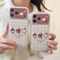 ราคา [TPU/หนังเม็ด/สร้างสรรค์/สนุก] เหมาะสําหรับ iPhone 14 15 16 17 pro max เคสโทรศัพท์ลายสก๊อตลูกสุนัขเพนกวิน (52356977285)