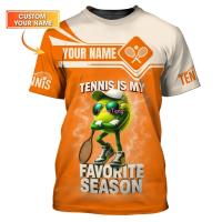 ราคา เสื้อเทนนิสสีส้ม - เสื้อยืดชื่อที่กําหนดเอง, คนรักเทนนิส, เสื้อนักเตะเทนนิส (55755683821)