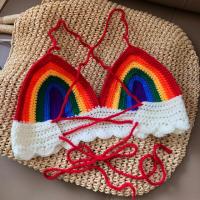 ราคา ☁️ เสื้อถักโครเชต์ Crochet Bikini Top (28333128994)