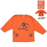 ราคา HOCKEY LONG SLEEVE SHIRT เสื้อฮอกกี้ แขนยาว คอวี ผ้ากีฬา สีส้ม หน้าผ้าอก 44" ป้ายคอไซส์ XL มือสอง มีตำหนิภาพสุดท้าย (29965061064)