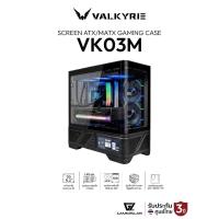 ราคา เคสคอมพิวเเตอร์ Valkyrie VK03M LCD IPS Swappable Screen Panorama Tempered Glass M-ATX Gaming Case รับประกัน 3 ปี (44407863943)