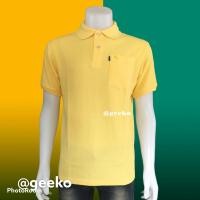 ราคา เสื้อโปโล Geeko ตรากวาง สีเหลือง ผู้หญิงเป็นเสื้อทรงเข้ารูป ไม่มีกระเป๋า ส่วนแบบชายเป็นเสื้อทรงตรง มีกระเป๋า (3724651144)