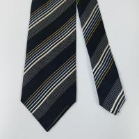 ราคา เนคไท Polo Men's Silk Tie Black Striped Made in Japan (46253011416)