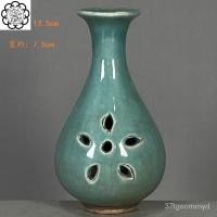 ราคา JGAY ของเก่าและของเก่าเครื่องใช้พอร์ซเลนคอลเลกชันสินค้าเก่าคอลเลกชันเก่าเตาเผาไม้สีเขียวเคลือบกลวงหยกขวดชื่นชมฤดูใบไม้ผล (29552016637)