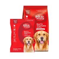 ราคา Petz's Friend อาหารสุนัข Adult Dog รสเนื้อวัวและผัก ขนาด 15 กิโลกรัม สำหรับสุนัขโต (15895043125)