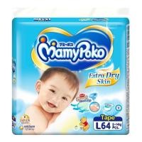 ราคา *ส่งฟรีเคอรี่*MamyPoko extra dry skin L- (312043387)