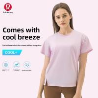 ราคา เสื้อกีฬายืดหยุ่น Lululemon สไตล์ใหม่ ระบายอากาศได้ดี เหมาะสำหรับโยคะและวิ่ง ออกแบบมาให้มีแขนสั้น สำหรับผู้หญิง (46656899635)