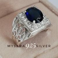 ราคา แหวนเงินพลอยเพทายสีฟ้า (23944551747)