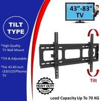 ราคา [ประเภทเอียง] สําหรับ 43-83 นิ้ว Plasma/LED/LCD TV Tilt ปรับ Up & Down TV Wall Mount Bracket (44503587999)