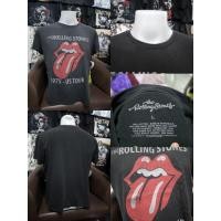 ราคา "ส่งฟรี"เสื้อยืดสีดำลายวง The Rolling stones (ไซส์XL) (50701235352)