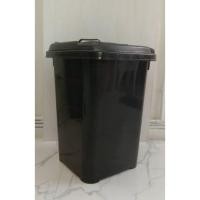 ราคา ถังขยะมีฝาเปิด-ปิด ถังพลาสติก ขนาด60ลิตร สีดำ มีฝาหลากสี (ถังขยะ กทม.)เหมาะสำหรับถุงขยะขนาด30×40นิ้ว (15081386781)