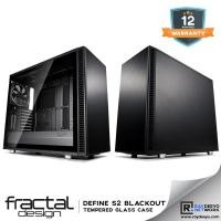 ราคา Fractal Design Define S2 Blackout Tempered Glass Case [ATX, Matx, Mini-ITX] (23443497401)