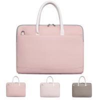 ราคา Fashion PU Leather Laptop Bag For 13.3 14 15 15.6 Inch For Macbook Air Pro 13 Funda Portable Waterproof Case Notebook Br (16486979759)