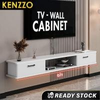 ราคา Kenzzo: ชั้นวางทีวี โต๊ะวางทีวี ติดผนัง ตู้วางทีวี ขนาด100cm/120cm/150cm /180cm ดีไซน์โมเดิร์น Wall TV Cabinet (28868046509)