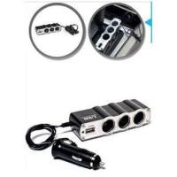 ราคา หัวต่อ 3 ช่องแบบ Triple Socket พร้อมช่อง USB (1462747302)