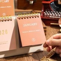 ราคา SWARM 2026 ปฏิทินตั้งโต๊ะ, สองด้านเกลียว Binding Planner ปฏิทิน, 2026 Edition Minimalist Design Standing Format Flip Style Memo Calendar Office Use (44077678592)