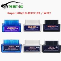 ราคา Super Mini ELM327 V2.1 Bluetooth-Compatible OBD2 Scanner Wifi ELM 327 V1.5 On Android IOS Car Diagn (56654608084)