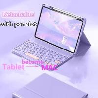 ราคา ฝาครอบปลอกสําหรับ Xiaomi Pad 6 Pro 11 2023 สําหรับ Xiaomi Pad 6 11 5 11 นิ้วสําหรับ Xiaomi Pad 5 Pro 11 แม่เหล็กบลูทูธคีย์บอร์ดรอบหมวกคีย์บอร์ดพร้อมที่ใส่ดินสอ (40078694852)
