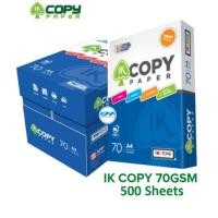 ราคา IK Copy A4 Paper 70GSM 500s / IK eco Copy Paper / กระดาษ A4 / กระดาษสําเนาภาพ / กระดาษสีขาว / กระดาษสําเนาภาพ (22443470630)