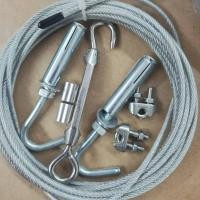 ราคา 【จัดส่งฟรี+COD】เชือกตากผ้า ลวดสลิง สลิง ยาว 5เมตร ลวดสลิงตากผ้า ดวงอาทิตย์เป็นเชือกราวกลางแจ้ง ครัวเรือนในร่มแขวน (29862819074)