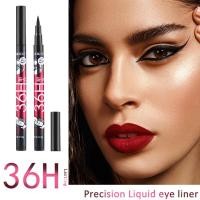 ราคา 【24จัดส่งภายใน ชั่วโมง】ปากกาอายไลเนอร์ชนิดน้ําสีดําหนา 36ชม.-กันน้ํากันเหงื่อไม่เลอะง่ายมือใหม่อายไลเนอร์-แต่งหน้าสีเข้ม-สีง่าย (43264920448)