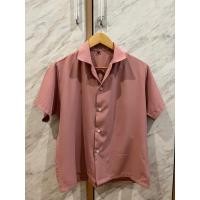 ราคา ส่งต่อเชิ้ตแขนสั้น สีชมพูตุ่น (23055967976)