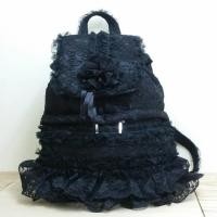ราคา กระเป๋าเป้ลูกไม้ Handmade สินค้าญี่ปุ่นมือสอง (1045342814)