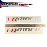 ราคา sticker HI-RIDER 1 ชุด 2 ชิ้น สติ๊กเกอร์ HI-RIDER ติดรถ ford ranger แดงเทา ขอบหลังบอลเงิน (ตามรูป) v.2 (28775520761)