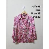 ราคา เสื้อเชิ้ตลายดอกชมพู ซาร่า zara (47052061136)