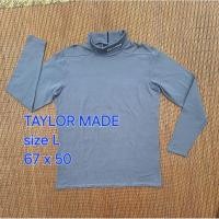 ราคา TAYLORMADE Turtle Neck Long Sleeve Plain Grey T-Shirt (26681167802)