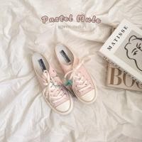 ราคา Even Star รองเท้าผ้าใบสีชมพูพาสเทล fulltag (24427967652)