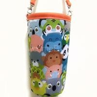 ราคา McomeBAG แก้วเก็บความเย็น ลายรวมสัตว์น่ารักหูหิ้วสีส้ม (14554784816)