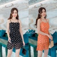 ราคา sp06เดรสลายดอกสายเดี่ยวผ่าขา งานป้ายMABEL (8441054404)