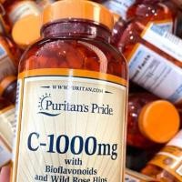 ราคา วิตามินซี C-1000 mg with Bioflavonoids & Rose Hips 250 Coated Caplets (Puritan's Pride®) (25967740253)