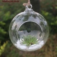 ราคา NANZHIJIABI แจกันแก้วแขวน, ลูกบอลโปร่งใสแขวน Tealight Holder, เชิงเทียนแก้ว Borosilicate แก้ว 6/8/10/12/15 ซม. แก้วใส Planter งานแต่งงาน (48757195533)