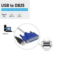 ราคา สายแปลง USB to Printer DB25 25-Pin Parallel Port Cable Adapter ( 150cm USB To 25Pin DB25 Female IEEE 1284 ) (25370566690)