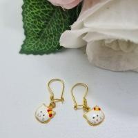 ราคา จี้หัวคิตตี้ต่างหูตะขอเด็กสีทองอ่อน (42828636610)