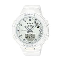ราคา Casio Baby-G นาฬิกาข้อมือผู้หญิง สายเรซิ่น รุ่น BSA-B100-7A - สีขาว (1523776073)