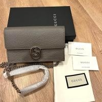 ราคา used like very new gucci woc สีเทา (26455195562)