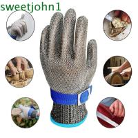 ราคา SWEETJOHN ถุงมือป้องกันการตัด, ถุงมือตัดความปลอดภัยสแตนเลส, ป้องกันแรงงานทนต่อการสึกหรอตัดตาข่ายลวดเหล็กถุงมือทําสวน (40400166394)