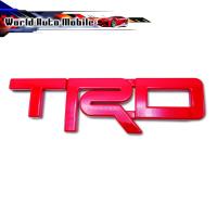 ราคา โลโก้ "TRD" size L สูง 7.5เซน สีแดง ไฮลัค รีโว้ ร็อคโค สี แดง Hilux Revo, Rocco Toyota 2 , 4 ประตู ปี2014-2018 (8714626783)