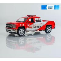ราคา โมเดลรถตำรวจ รถกระบะดับเพลิง เชฟโรเลต911 KINSMART 1:46 Police Fire Fighter 2014 Chevrolet Silverado Pickup Model Toy Car (28217042628)