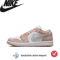 ราคา Jordan Air Jordan 1 LOW pink white (27613348903)