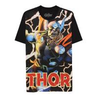 ราคา เสื้อยืดธอร์ มาร์เวล Thor Marvel การ์ตูนลิขสิทธิ์แท้ รุ่น 0320-715 สีดำ Supercomics (3344818850)