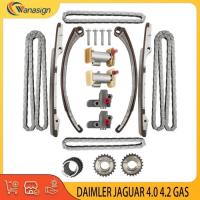 ราคา AUTO ENGINE PARTS Timing Chain Kit For DAIMLER JAGUAR XJ SUPER EIGHT XK 4.0L 4.2L GAS DOHC 4.0 4.2 (50406315642)