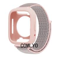 ราคา สําหรับ GOOJODOQ FB058 Smart watch Case Strap ป้องกันกันชน Soft Nylon Loop Band ป้องกันหน้าจอฟิล์ม (27094082664)