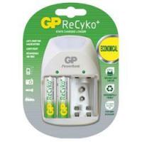 ราคา ที่ชาร์จถ่าน GP PB11 สำหรับถ่านชาร์จ AA AAA 9V +ถ่านชาร์จ ReCyko 2000mAh AA x 2 (1118401855)
